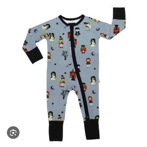 Emerson and‎ Friends Monster Mash Halloween Bamboo Convertible Pajamas